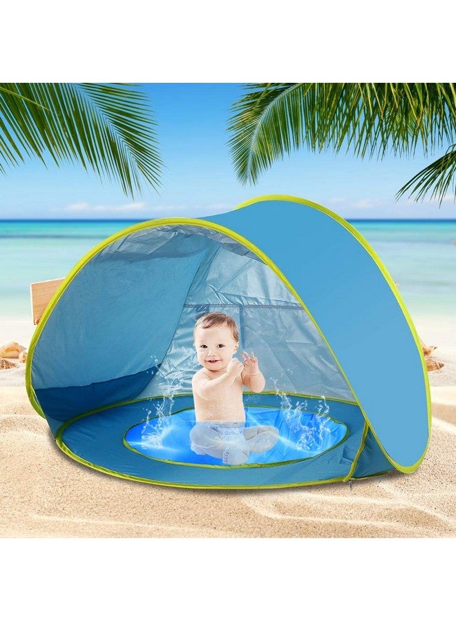 TWT Pop-Up Beach Tent For Kids with Pool Blue and Green 70 x 80 x 120 cm TN2102 - Image 4